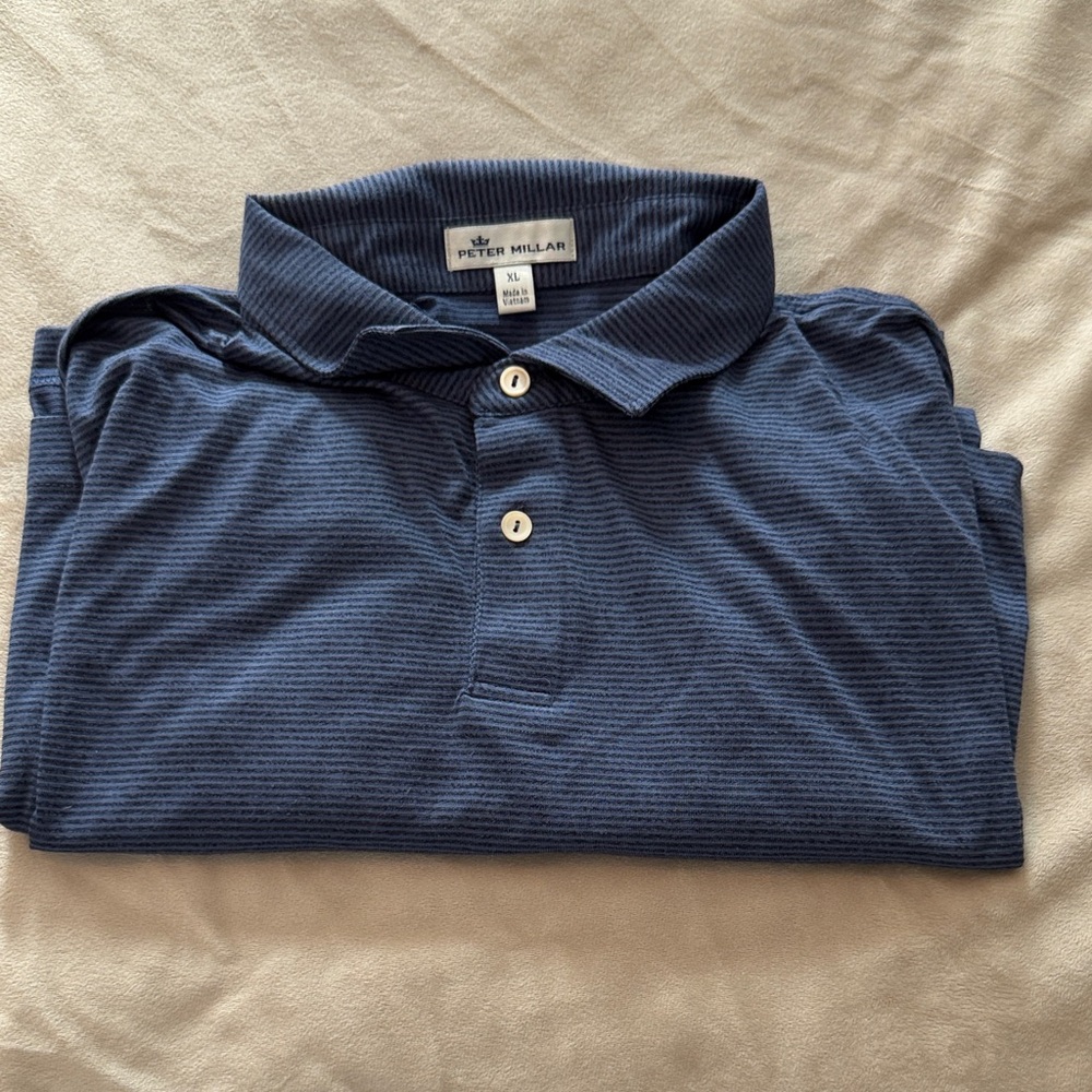 Peter Millar Men's Navy Polo Shirt